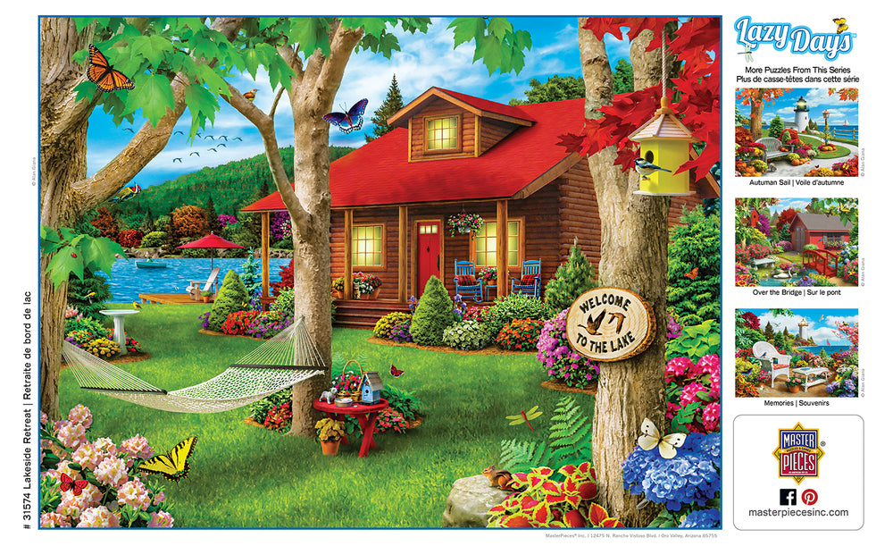 Puzzle Masterpieces:  750 Piece Lazy Days - Lakeside Retreat