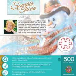 Puzzle Masterpieces:  500 Piece Glitter Holiday - Letters to Frosty