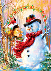 Puzzle Masterpieces:  500 Piece Glitter Holiday - Letters to Frosty