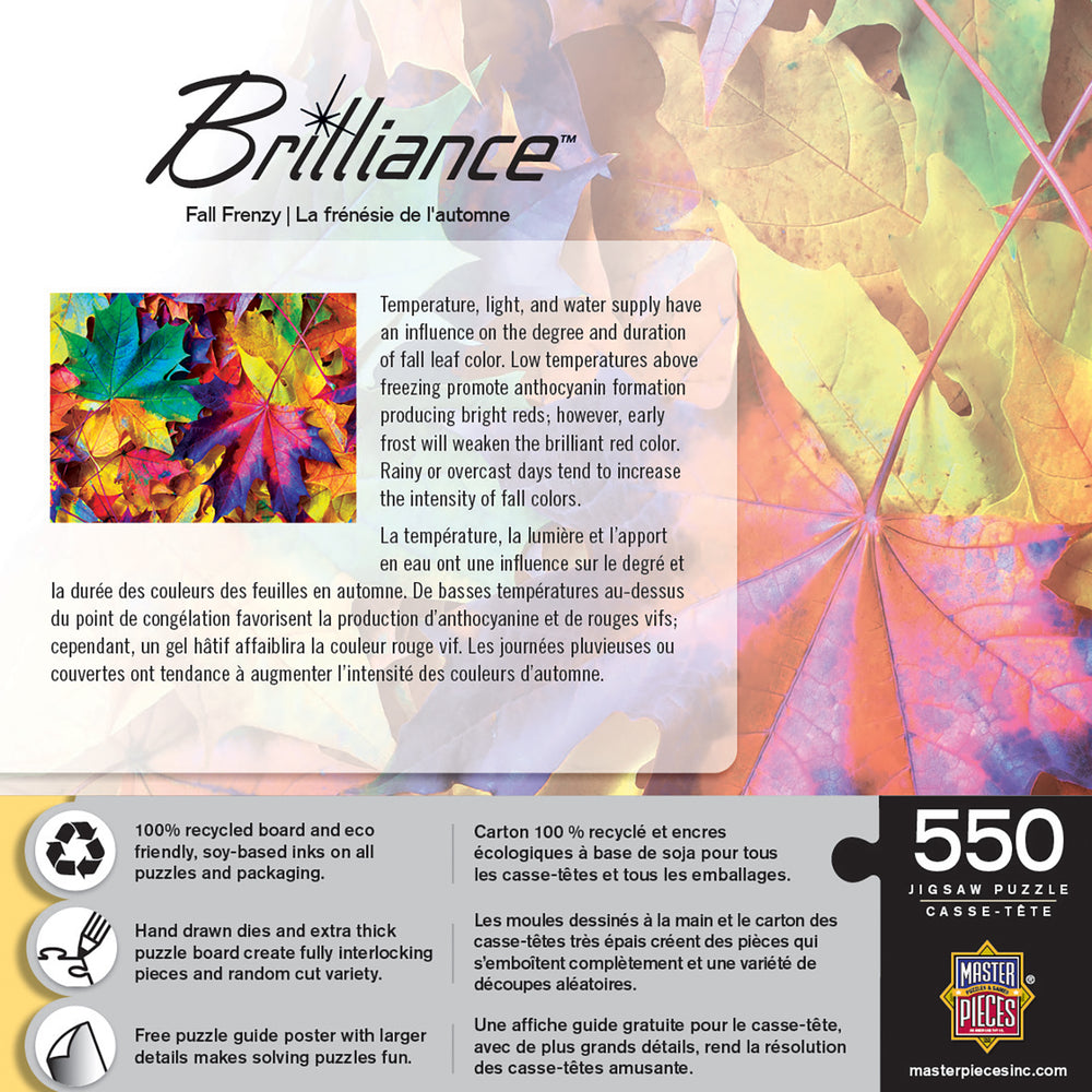 Puzzle Masterpieces:  550 Piece Brilliance - Fall Frenzy