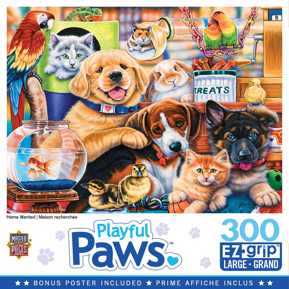 Puzzle Masterpieces:  300 Piece EZGrip Home Wanted
