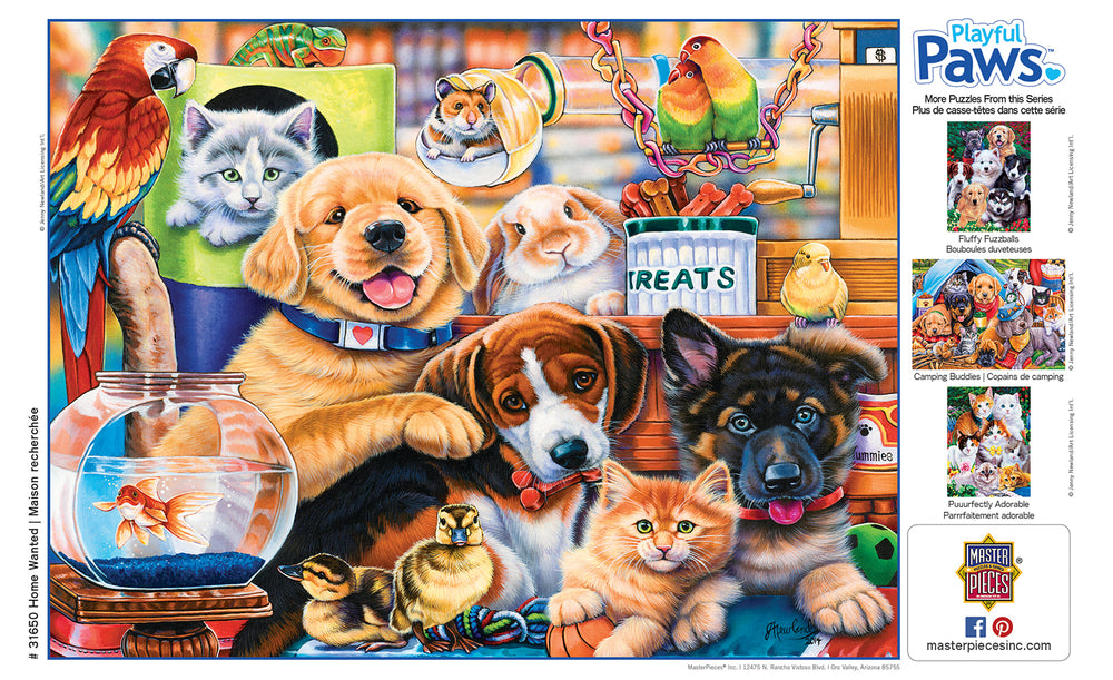 Puzzle Masterpieces:  300 Piece EZGrip Home Wanted