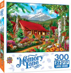 Puzzle Masterpieces:  300 piece EzGrip Memory Lane - Mountain Hideaway
