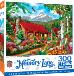 Puzzle Masterpieces:  300 piece EzGrip Memory Lane - Mountain Hideaway