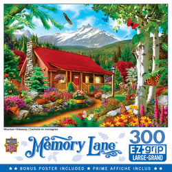 Puzzle Masterpieces:  300 piece EzGrip Memory Lane - Mountain Hideaway
