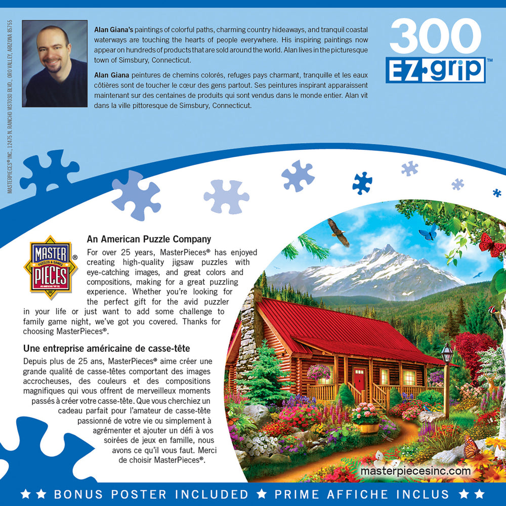 Puzzle Masterpieces:  300 piece EzGrip Memory Lane - Mountain Hideaway