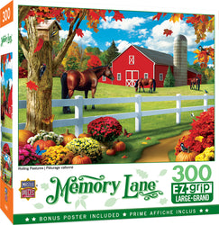 Puzzle Masterpieces:  300 piece EzGrip Memory Lane - Rolling Pastures