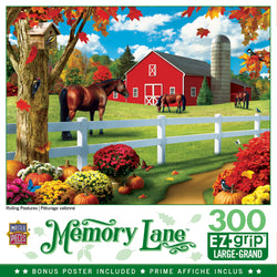 Puzzle Masterpieces:  300 piece EzGrip Memory Lane - Rolling Pastures