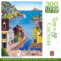 Puzzle Masterpieces:  300 piece EzGrip Town & Country - A Walk on the Pier