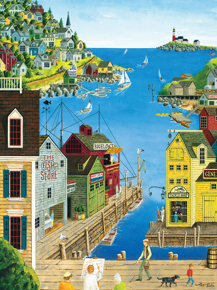 Puzzle Masterpieces:  300 piece EzGrip Town & Country - A Walk on the Pier