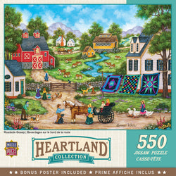 Puzzle Masterpieces:  550 Piece Heartland Collection - Roadside Gossip