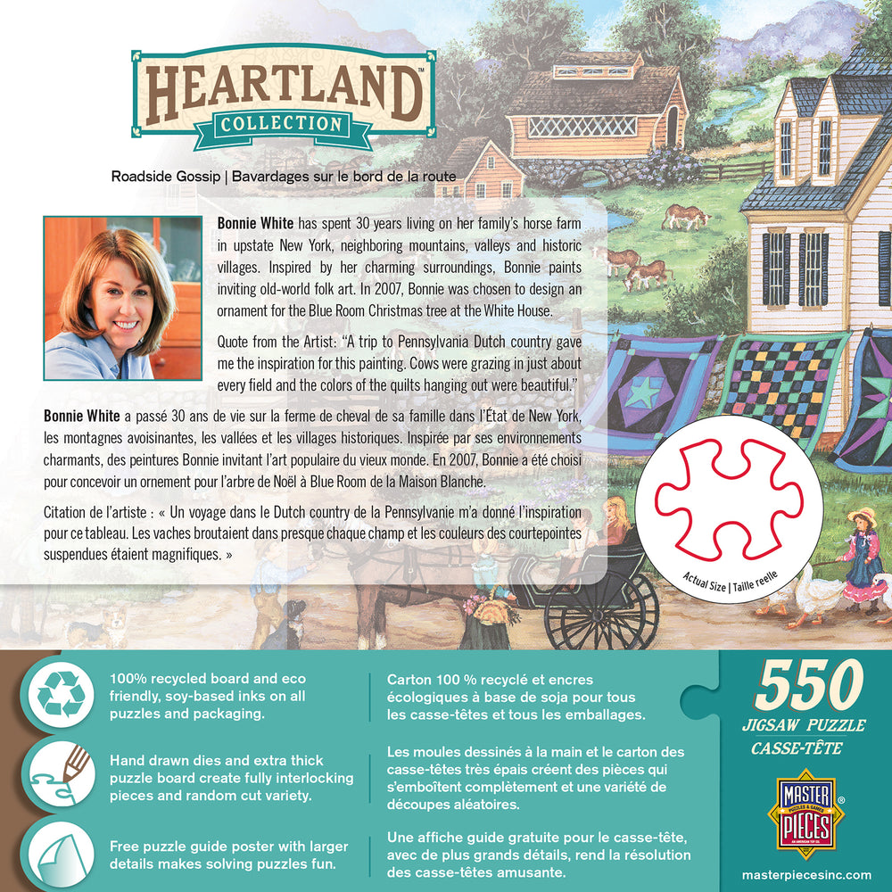 Puzzle Masterpieces:  550 Piece Heartland Collection - Roadside Gossip