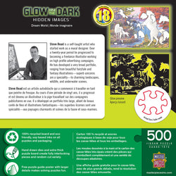 Puzzle Masterpieces:  500 Piece Hidden Images Glow In The Dark - Dream World