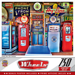 Puzzle Masterpieces:  750 Piece Wheels - Classic Gas