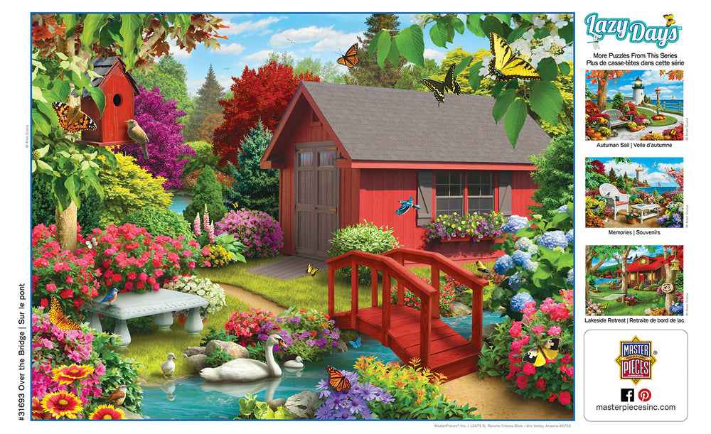 Puzzle Masterpieces:  750 Piece Lazy Days - Over the Bridge