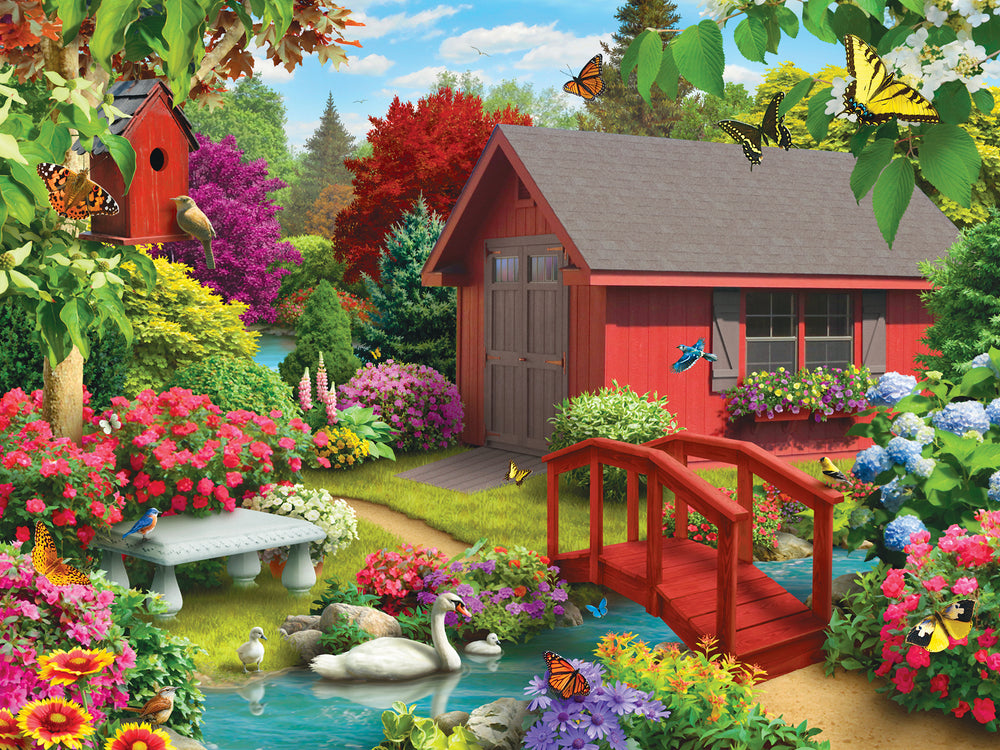 Puzzle Masterpieces:  750 Piece Lazy Days - Over the Bridge