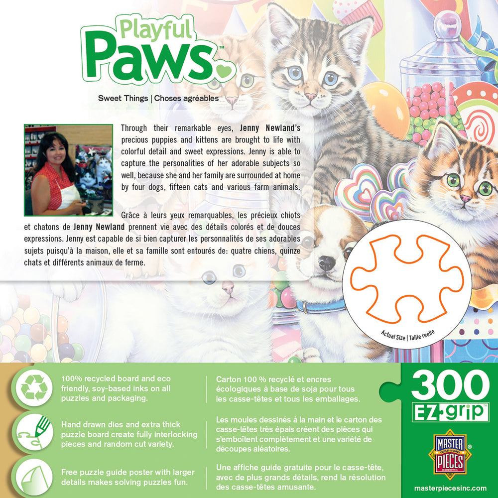 Puzzle Masterpieces:  300 piece EzGrip Playful Paws - Sweet Things
