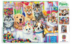 Puzzle Masterpieces:  300 piece EzGrip Playful Paws - Sweet Things