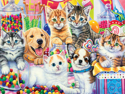 Puzzle Masterpieces:  300 piece EzGrip Playful Paws - Sweet Things