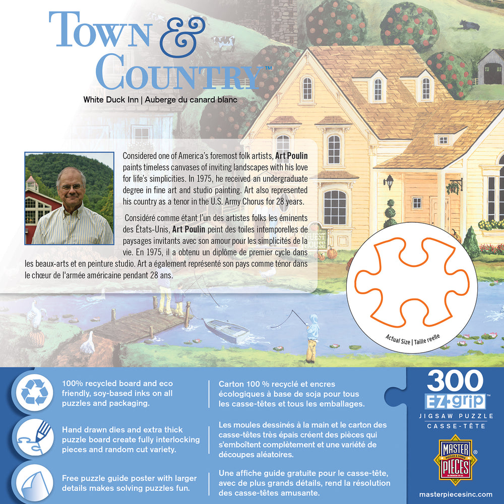 Puzzle Masterpieces:  300 piece EzGrip Town & Country - White Duck Inn