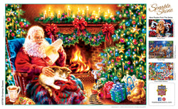 Puzzle Masterpieces:  500 Piece Glitter Holiday - Christmas Dreams