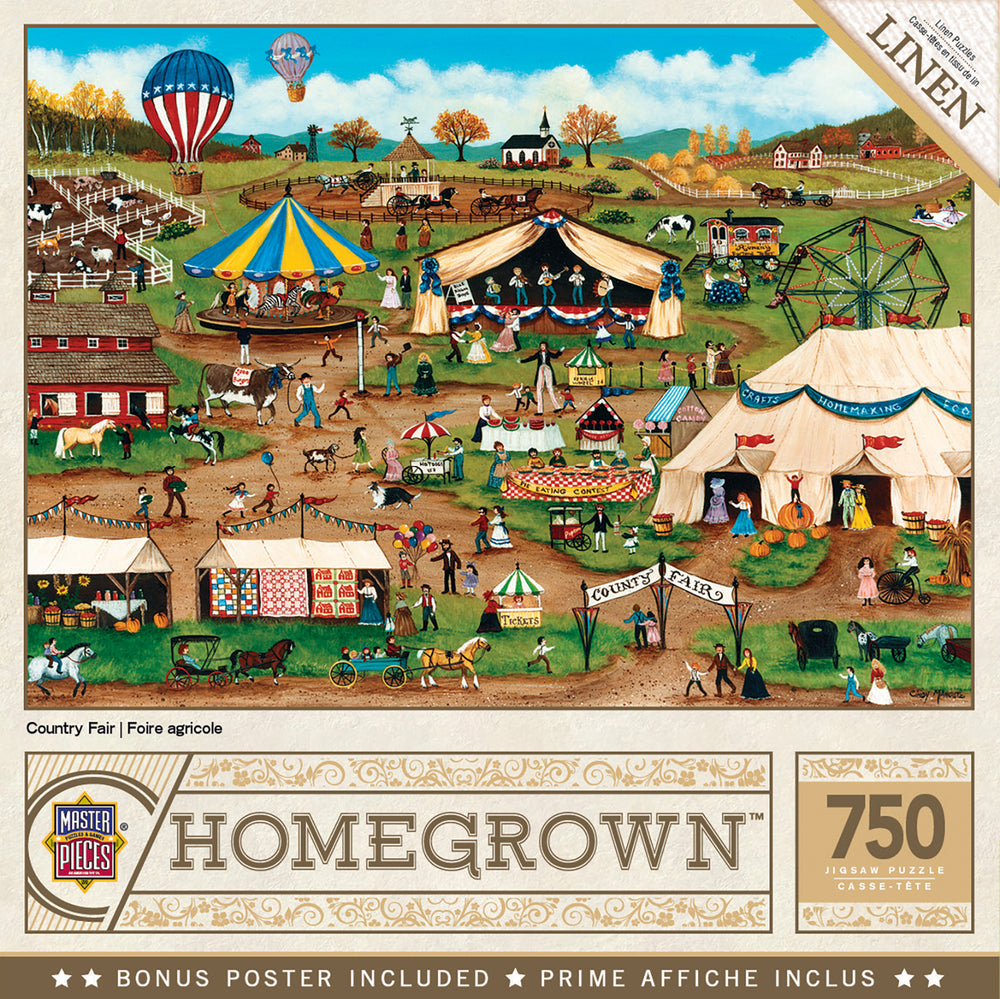 Puzzle Masterpieces:  750 Piece Homegrown - Country Fair
