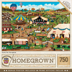 Puzzle Masterpieces:  750 Piece Homegrown - Country Fair