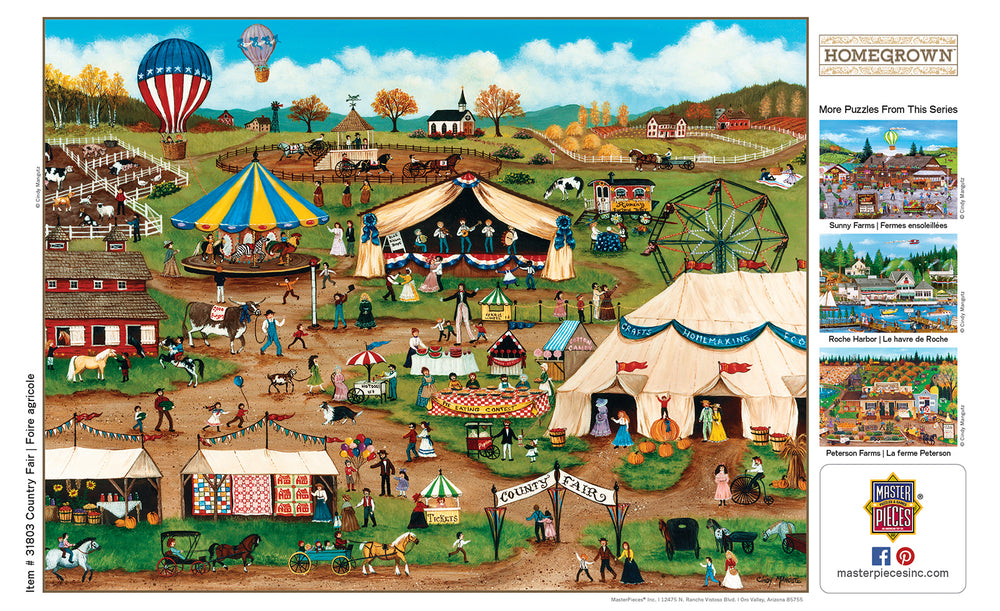 Puzzle Masterpieces:  750 Piece Homegrown - Country Fair