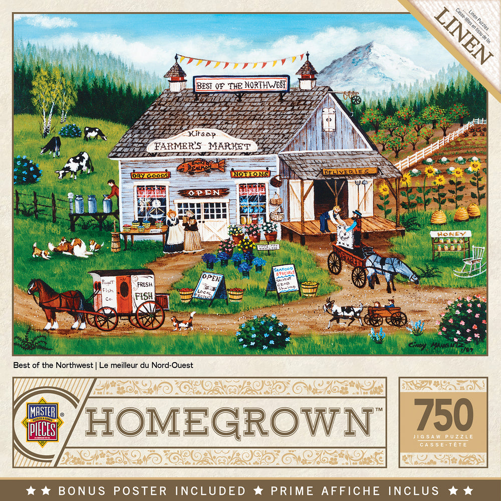 Puzzle Masterpieces:  750 Piece Homegrown - Best of the Northwest