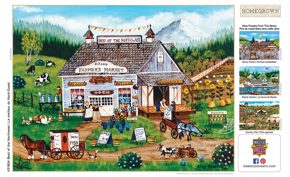 Puzzle Masterpieces:  750 Piece Homegrown - Best of the Northwest