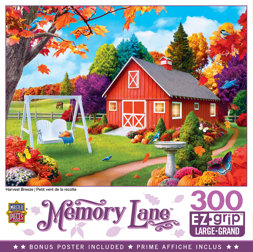 Puzzle Masterpieces:  300 piece EzGrip Memory Lane - Harvest Breeze