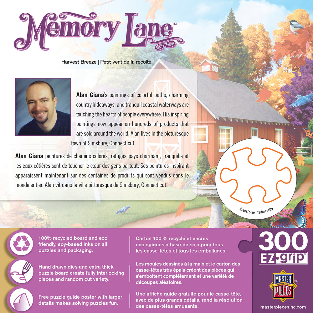 Puzzle Masterpieces:  300 piece EzGrip Memory Lane - Harvest Breeze