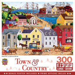 Puzzle Masterpieces:  300 piece EzGrip Town & Country - Home Port