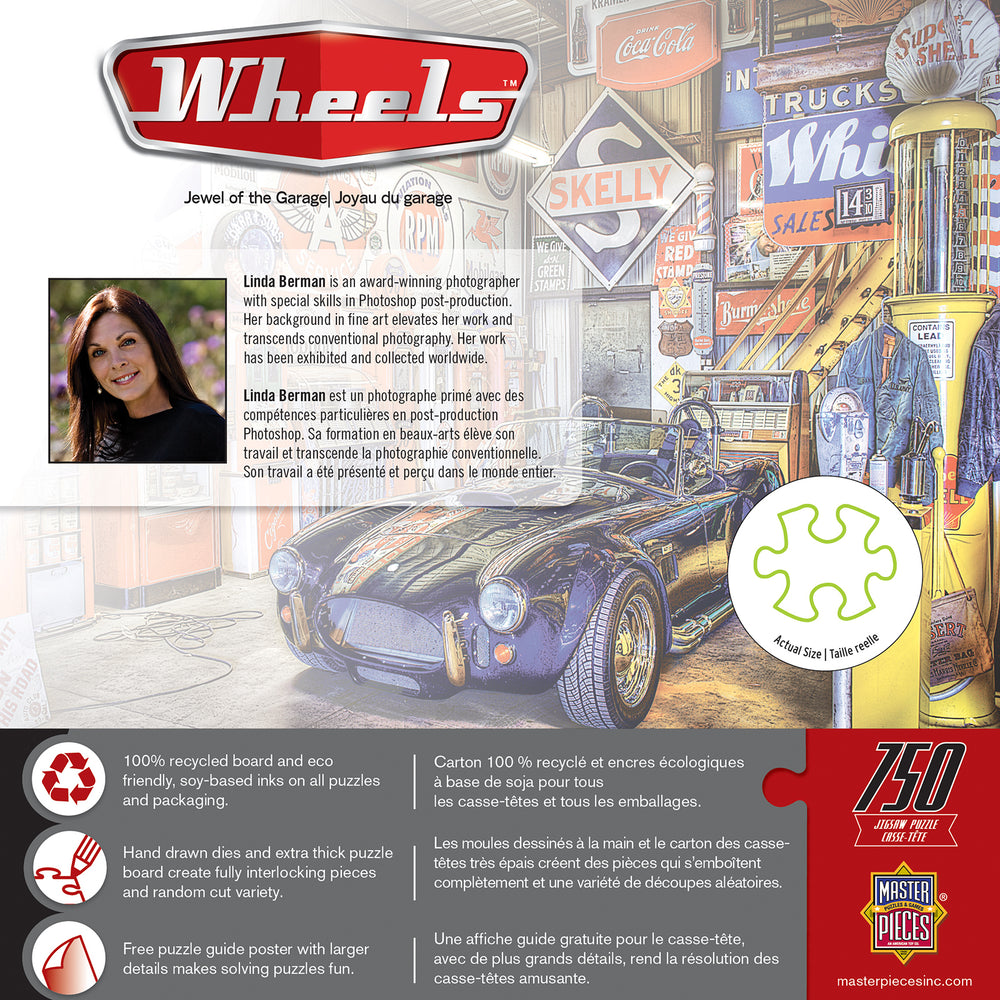 Puzzle Masterpieces:  750 Piece Wheels - Jewel of the Garage
