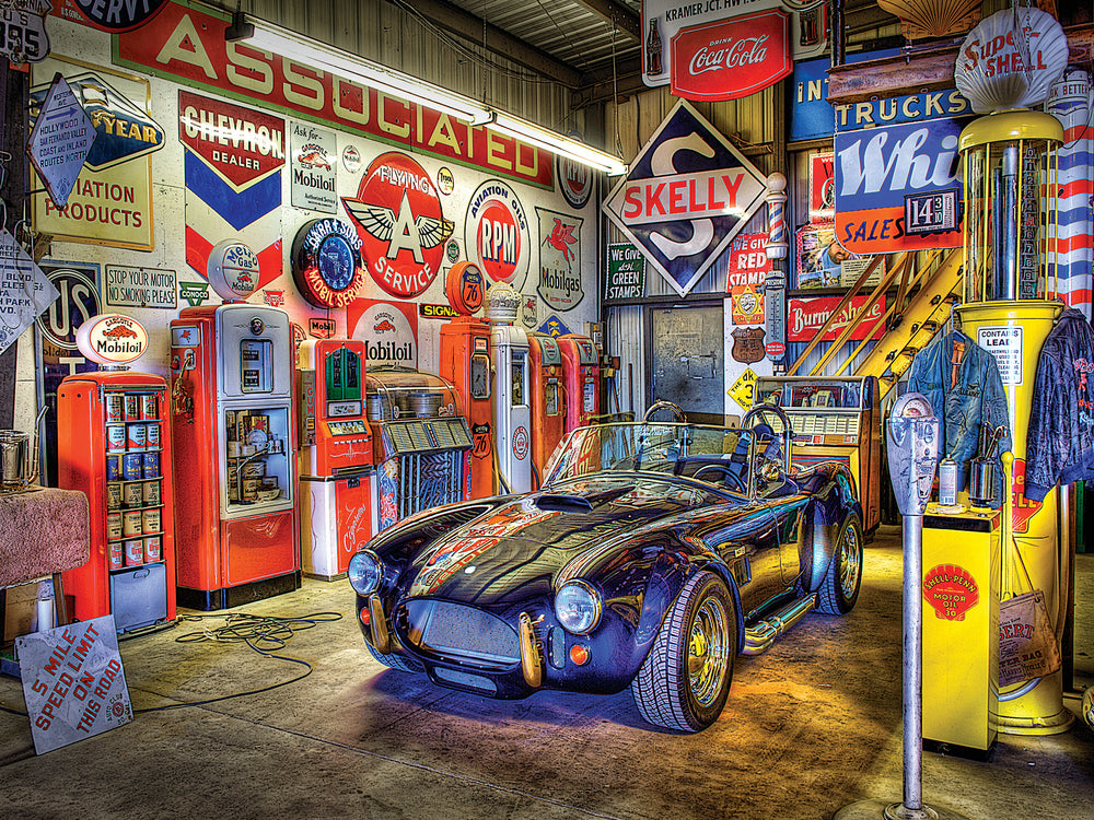 Puzzle Masterpieces:  750 Piece Wheels - Jewel of the Garage