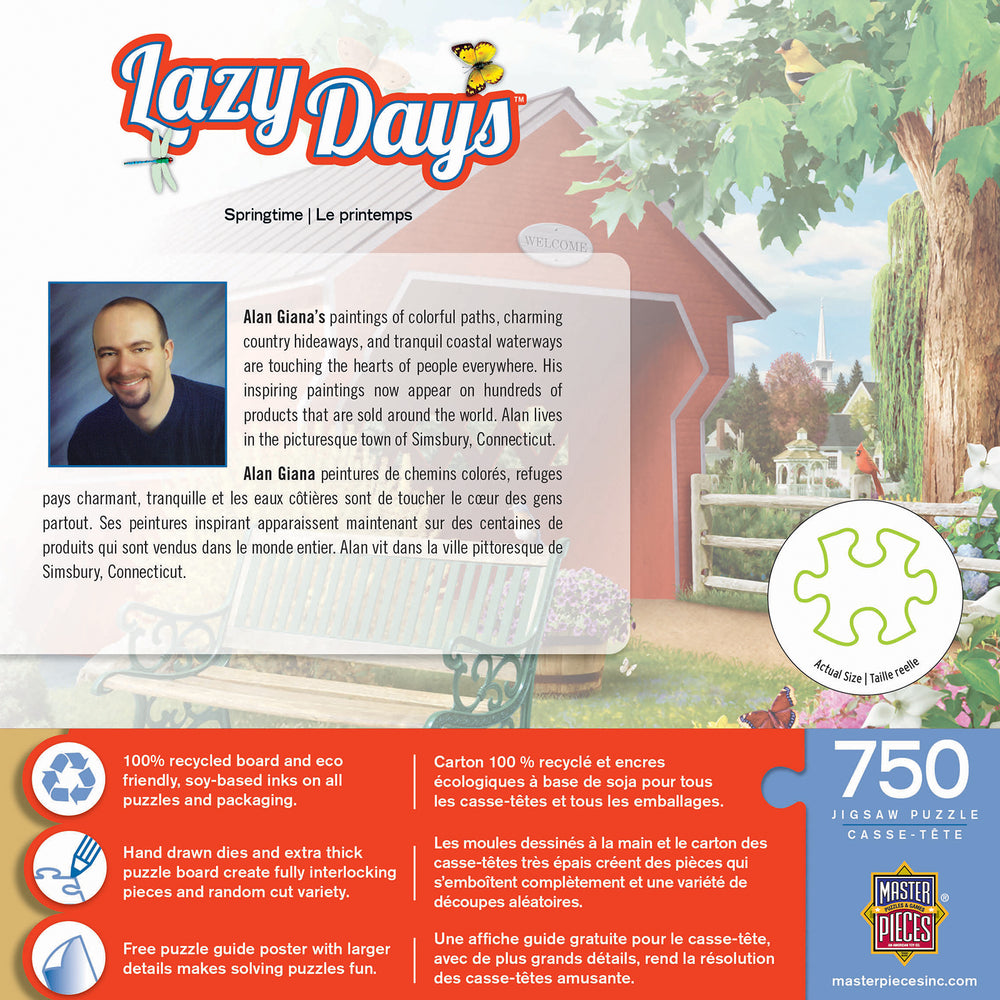 Puzzle Masterpieces:  750 Piece Lazy Days - Springtime