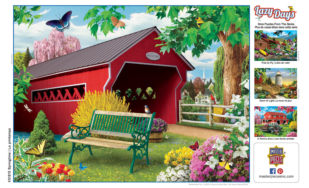 Puzzle Masterpieces:  750 Piece Lazy Days - Springtime