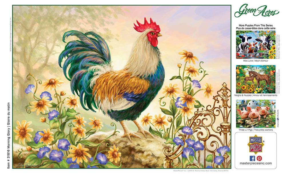 Puzzle Masterpieces:  300 piece EzGrip Green Acres - Morning Glory