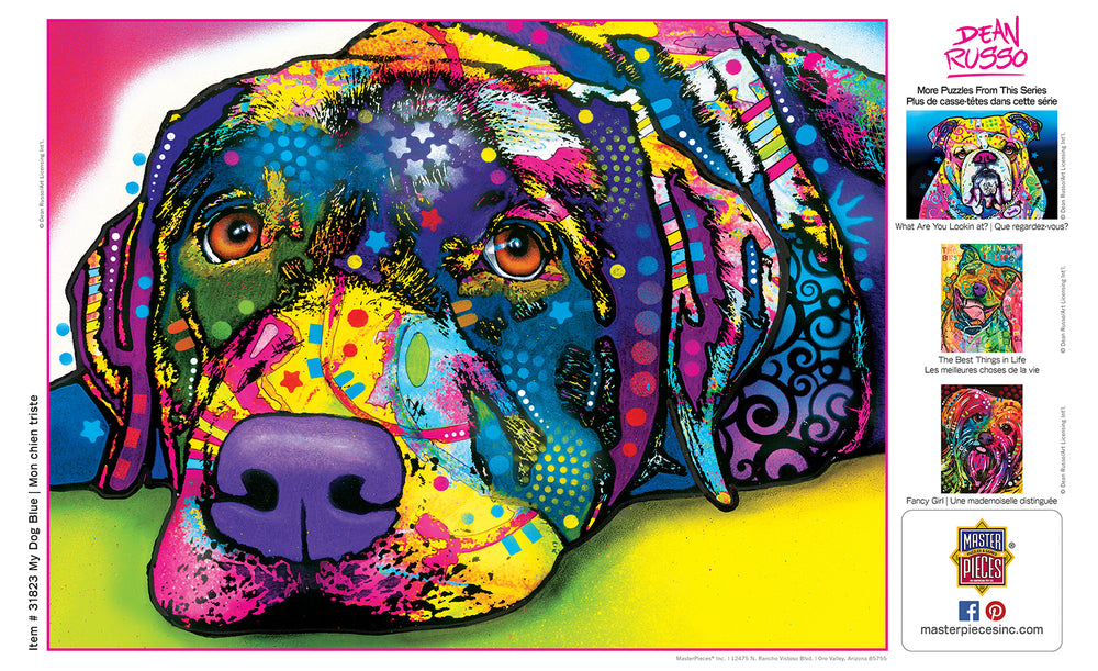 Puzzle Masterpieces:  300 Piece EZGrip Dean Russo - My Dog Blue