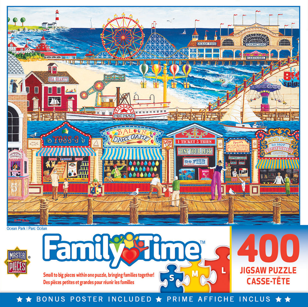 Puzzle Masterpieces:  400 piece Family Time - Ocean Park