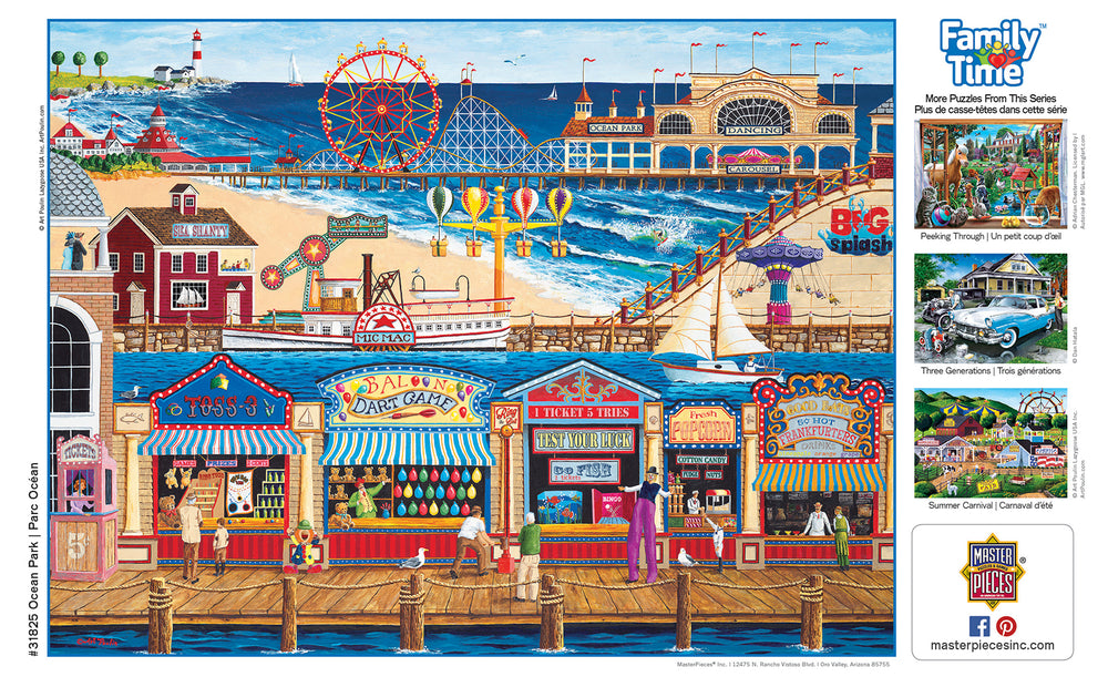 Puzzle Masterpieces:  400 piece Family Time - Ocean Park