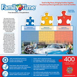 Puzzle Masterpieces:  400 piece Family Time - Three Generations