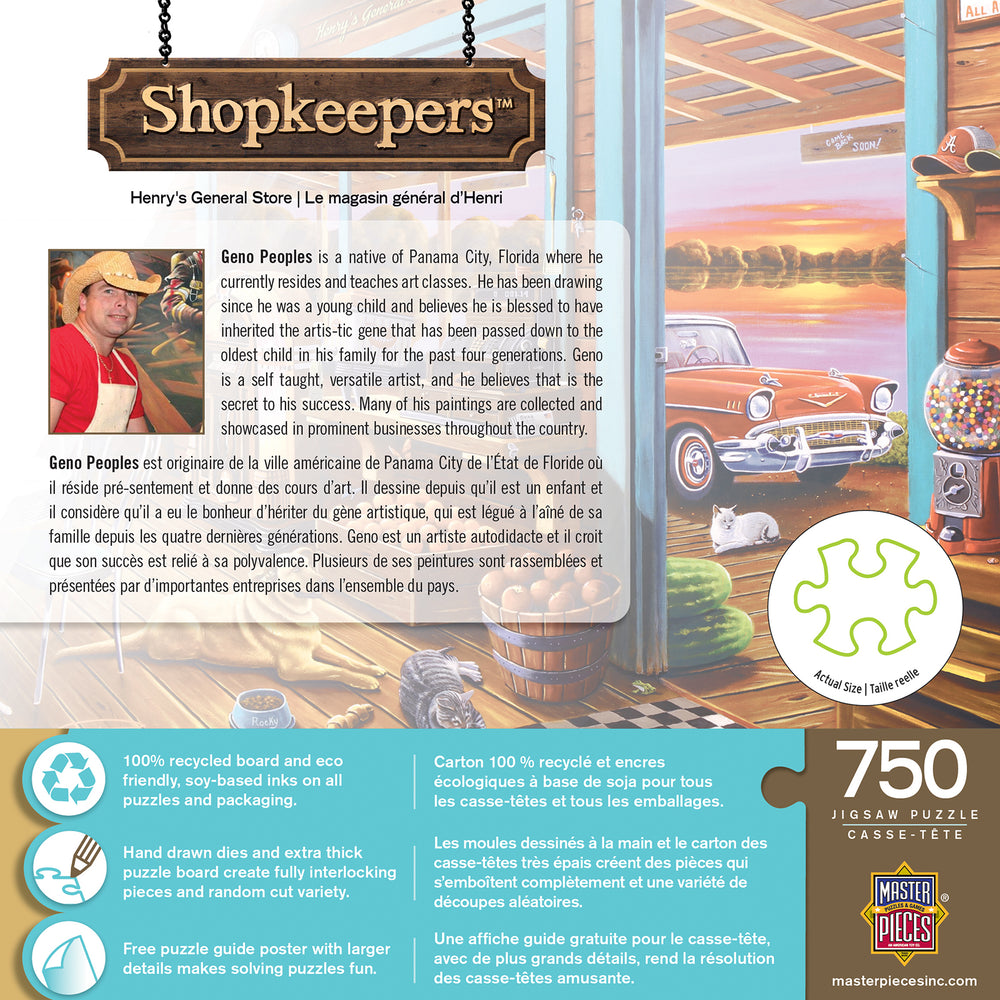 Puzzle Masterpieces:  750 Piece Shopkeepers - Henry's General Store