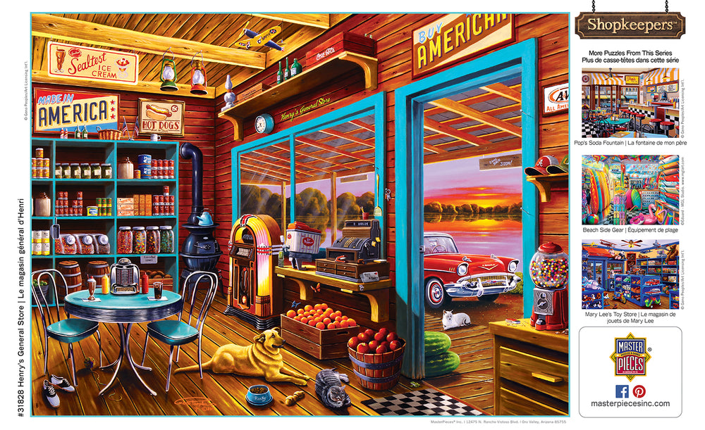 Puzzle Masterpieces:  750 Piece Shopkeepers - Henry's General Store