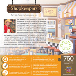 Puzzle Masterpieces:  750 Piece Shopkeepers - Pop's Soda Fountain