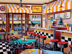 Puzzle Masterpieces:  750 Piece Shopkeepers - Pop's Soda Fountain