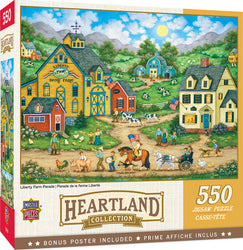 Puzzle Masterpieces:  550 Piece Heartland Collection - Liberty Farm Parade