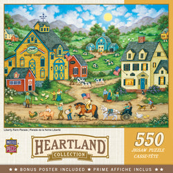 Puzzle Masterpieces:  550 Piece Heartland Collection - Liberty Farm Parade
