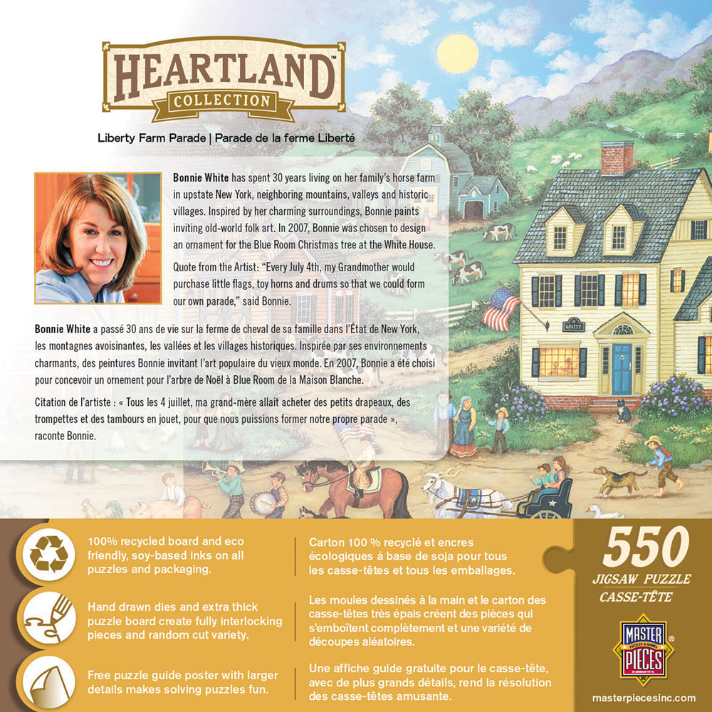 Puzzle Masterpieces:  550 Piece Heartland Collection - Liberty Farm Parade