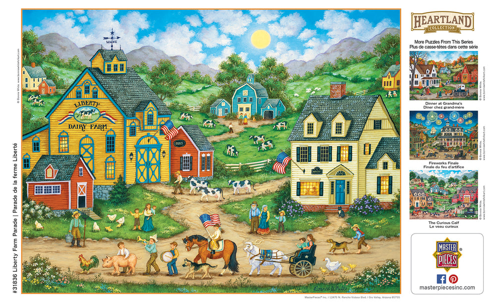 Puzzle Masterpieces:  550 Piece Heartland Collection - Liberty Farm Parade